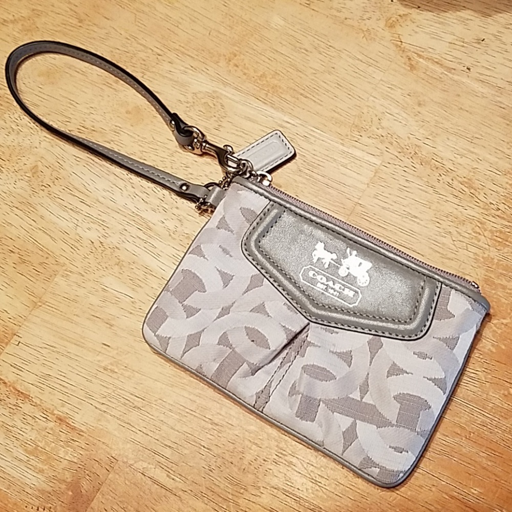 Grey Coach wristlet